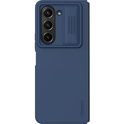 Afbeelding van Samsung Galaxy Z Fold 5 Hoesje Siliconen en TPU (zacht) Nillkin Backcover/Softcase Blauw Telefoonhoesje