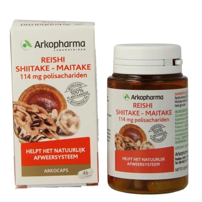 Afbeelding van Arkopharma Arkocaps Reishi Shiitake Maitake 45 capsules