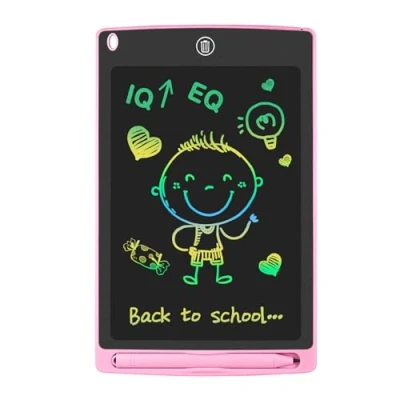 Afbeelding van GUYUCOM Lcd schrijftablet voor kinderen, 8,5 inch, speelgoed vanaf 3, 4, 5, 6, 7, 8 jaar, elektronisch schrijfbord, educatief speelgoed, tekenbord kinderen (roze)