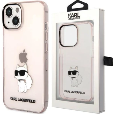 Afbeelding van Karl Lagerfeld KLHCP14MHNCHTCP iPhone 14 Plus 6.7 roze/roze hardcase Ikonik Choupette