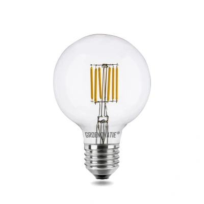 Afbeelding van E27 LED Filament Globelamp 6W warm Wit Dimbaar 2200K (Extra wit)
