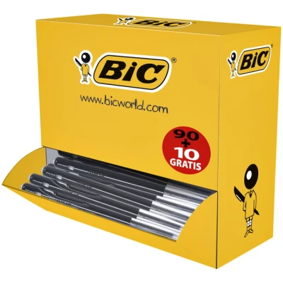 Afbeelding van Balpen Bic M10 medium zwart doos à 90+10 gratis