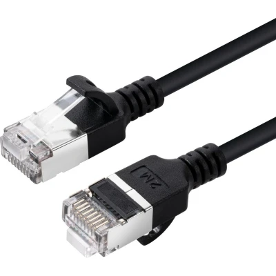 Afbeelding van Microconnect V FTP6A10S SLIM netwerkkabel Zwart 10 m Cat6a U/FTP (STP)
