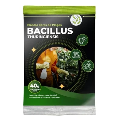 Afbeelding van Trabe Bacillus Thuringiensis 40 g, milieuvriendelijke bescherming tegen rupsen, beschermt alle soorten planten en ongedierte, respecteert dieren, milieu mensen