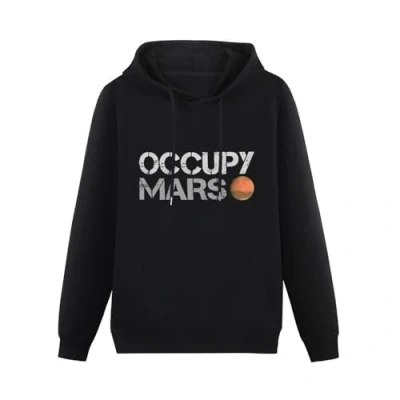 Afbeelding van Occupy Mars Spacex Mens Hoody Elon Musk Space X Exploration Graphic Hoodie Size XL