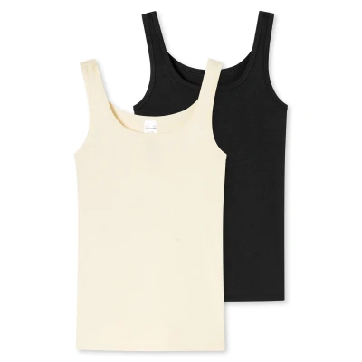 Afbeelding van Schiesser 2PACK Hemd voor kinderen, Maat: 140, Schwarz weiss