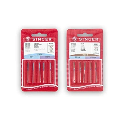 Afbeelding van Singer 826R + 832R 2026 &amp; 2032 130/705 H J LL universele naalden, eenzijdig