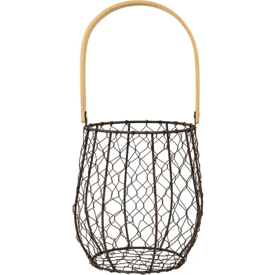 Afbeelding van Clayre &amp; Eef Bruine Mand Ø 15*19/36 cm 6Y4669
