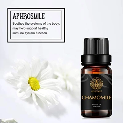 Afbeelding van aromatherapie kamille etherische olie, 10 ml olie voor luchtbevochtiger, 100% pure diffuser, therapeutische graad massage