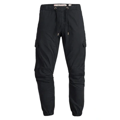 Afbeelding van Indicode Jeans LEVI Cargobroek, Heren, Maat: Small, Black