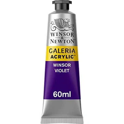 Afbeelding van Winsor &amp; Newton 2120728 Galeria acrylverf, hoge pigmentatie, lichtecht en verouderingsbestendig, romige vloeiende consistentie 60ml Tube, Violet