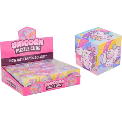 Afbeelding van Unicorn puzzel kubus 5,6cm