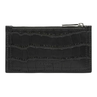Afbeelding van LIEBESKIND BERLIN Kaarthouder LOU 2 New Croco Wallet Black Zwart