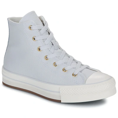 Afbeelding van Converse Chuck Taylor ALL STAR LIFT Platform Unisex Sneakers hoog voor kinderen, Maat: 35.5, Barely grey/egret/gold Textiel