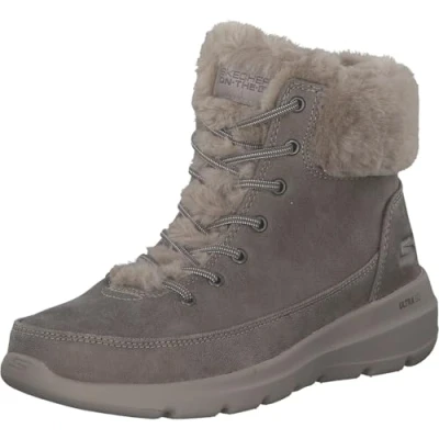 Afbeelding van Skechers Glacial Ultra enkellaars voor dames, Taupe, 36 EU