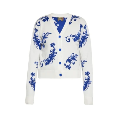 Afbeelding van ebeeza Gebreid vest blauw / wolwit