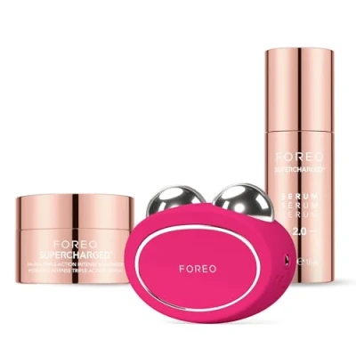 Afbeelding van FOREO BEAR 2 Fuchsia Total Facelift Microcurrent bundel Anti aging Huidverzorgingsset