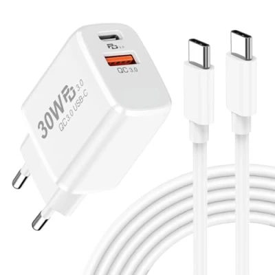 Afbeelding van 30 W USB C oplader oplaadkabel voor Google Pixel 9 Pro/9A/Pixel 8 Pro/8A/Pixel 7/6A, PD&amp;QC3.0 snellader, voeding, laadstekker met iPhone 16/15 Pro Max, Samsung S25 S24 S23 S22
