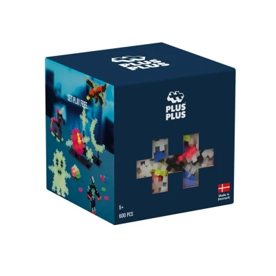 Afbeelding van PLUS 600 bouwstenen, meerkleurig, fosforescerend bouwspel voor kinderen vanaf 5 jaar educatief en speels speelgoed meisjes jongens PP3974