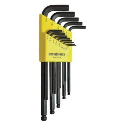 Afbeelding van Bondhus Haakse inbusset .050 3/8&quot; lang BLX13 Kogelkop