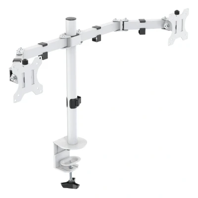 Afbeelding van DELTACO GAMING GAM 040 W Monitor tafelbeugel 1 voudig 33,0 cm (13) 81,3 (32) Wit Draaibaar, Kantelbaar en zwenkbaar