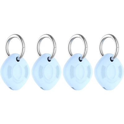 Afbeelding van Cazy Hoesje geschikt voor Samsung SmartTag Tag Blauw 4 stuks