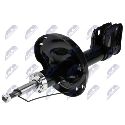 Afbeelding van NTY A SB 013 Schokdemper Vooras links Gasdruk Dubbelpijp Veerpoot Pen bovenaan, Klem onderaan SUBARU: Forester III (SH) 2.0 AWD, 2.5 AWD