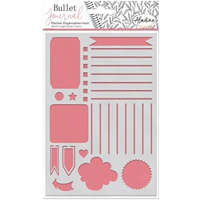 Afbeelding van Aladine Bullet Journal Stencil A5 Organiseren