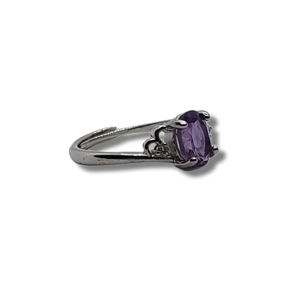 Afbeelding van Stones &amp; Bones® Ring Amethist verstelbaar no. 9