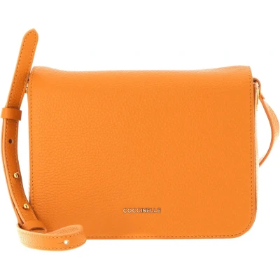 Afbeelding van COCCINELLE Leren Schoudertas Lea Crossbody Bag Resina Terracotta
