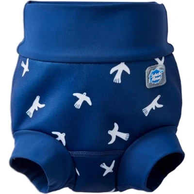 Afbeelding van Splash About Happy Nappy Duo Herbruikbare Zwemluier, White Birds, 12 24 Maanden