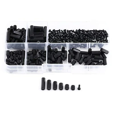 Afbeelding van 250 stks M2 M3 Mannelijke Schroefdraad Vrouwelijke Zeskant Nylon Spacer Schroefbout Moer Assortiment Kit PCB Montage Met Plastic Doos (M2 D)