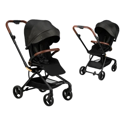 Afbeelding van Momi Buggy Adelle Black En Gold