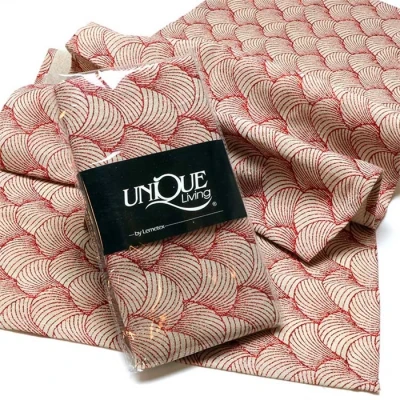 Afbeelding van Tafelloper Linna 45x150 cm red Unique Living