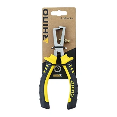 Afbeelding van RHINO Kabelstriptang, handstriptang 160 mm Gemaakt van hoogwaardig staal Ergonomische handgreep Lengte Hoge kwaliteit Levenslange garantie