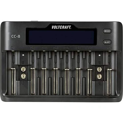 Afbeelding van VOLTCRAFT CC 8 Batterijlader Li ion, LiFePO, NiMH, NiCd A, AA (penlite), AAA (potlood), AAAA (mini), 9 V (blok), C (bab