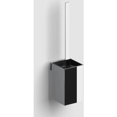 Afbeelding van Clou Fold toiletborstelgarnituur wandmodel rvs geborsteld