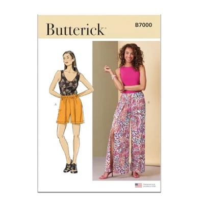 Afbeelding van BUTTERICK Papierpatroon B7000Y5 Misses&#039; shorts en broek Y5 (18 20 22 24 26)