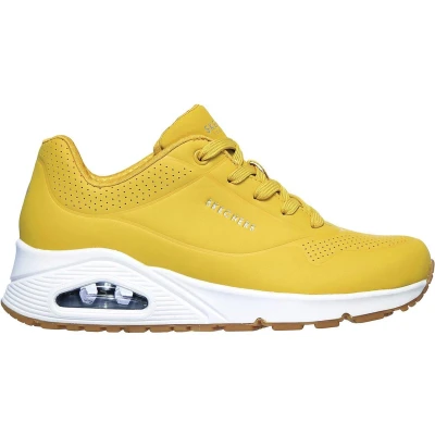 Afbeelding van Skechers Sport Sneakers laag, Dames, Maat: 38, Geel Hoogwaardig imitatieleer
