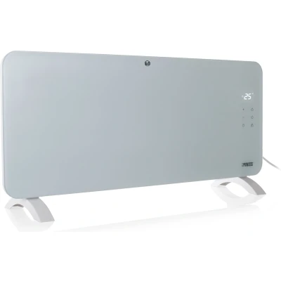 Afbeelding van Princess 348201 Smart Glazen Paneelverwarming Kachel elektrisch Wit 2000 Watt Werkt via Wi Fi