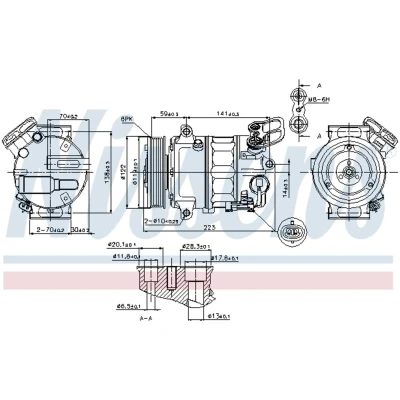 Afbeelding van Nissens Airco compressor 89420