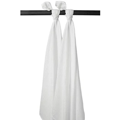 Afbeelding van Meyco Swaddle Doek 2st. Uni Wit