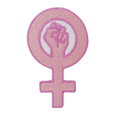 Afbeelding van Finally Home patch om op te strijken Feminisme teken vrouwelijke patches, opstrijker, kleine vrouwen girl power