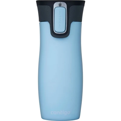 Afbeelding van Contigo Westloop drinkfles Iced Aqua 470ml Licht Blauw