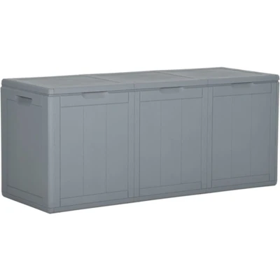Afbeelding van Tuinbox 270 L PP rattan grijs