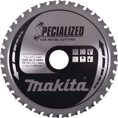 Afbeelding van Makita Zaagblad Met. 185X30X2,0 38T 0G B 33423