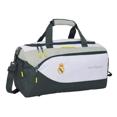 Afbeelding van Safta Real Madrid Equiicion 25/26 sporttas, rugzak, ideaal voor kinderen van verschillende leeftijden, comfortabel en veelzijdig, kwaliteit duurzaamheid, 50 x 25 cm, Wit, M, Casual