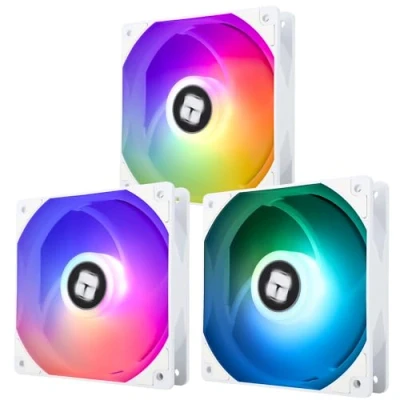 Afbeelding van Thermalright TL C12CW S X3 CPU ventilator 120 mm, wit, ARGB, behuizingsventilator, 4 pins, PWM stille computerventilator met FDB lagers inbegrepen, tot 1550 tpm (3 stuks)