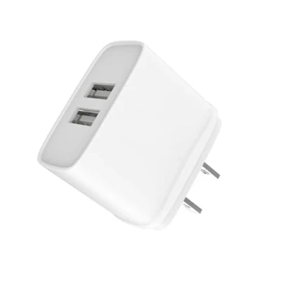 Afbeelding van JAYM Oplader Dual USB a 12w 2,4a wit Amerikaanse stekker
