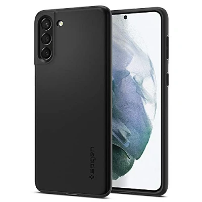 Afbeelding van Spigen Thin Fit Case Compatibel met Galaxy S21 Plus Hoesje Zwart